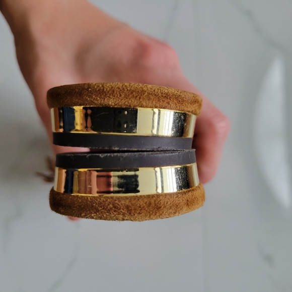 Aquazzura Italy Wild Thing Suede Flats Luxury Slide Sandals Brown EU 37 - Picture 13 of 17